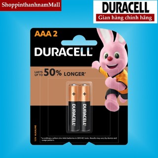 Pin AAA Duracell Coppertop Alkaline Vỉ 2 Viên Cao Cấp Chính Hãng