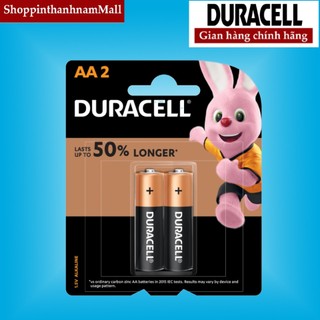 Pin AA Duracell Coppertop Alkaline Cao Cấp Vỉ 2 Viên Dung Lượng Cao