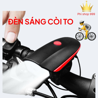 Đèn Xe Đạp Siêu Sáng 3 Chế Độ kèm Còi To Chân Sạc USB Tiện Lợi (lắp được cả xe điện)