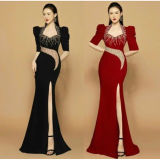 SIZE>70KG ĐẦM CỔ NỮ HOÀNG KHOÉT EO