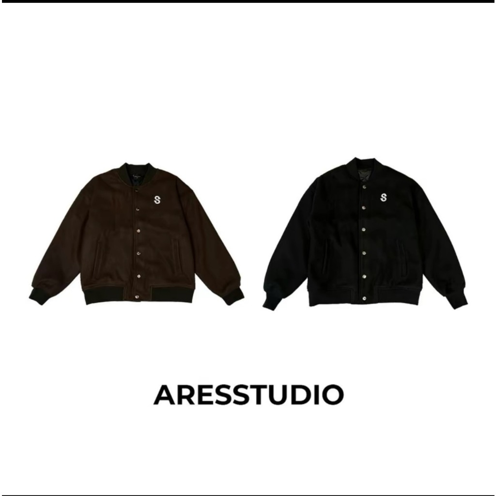 Áo Khoác Bomber Jacket Ares 4 phiên bản không thêu chữ S