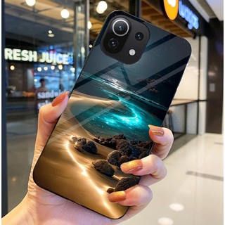 Ốp Lưng XIAOMI MI 11, MI 11 LITE, MI 11 LITE 5G NE Mặt lưng kính tráng gương, thiết kế thiên hà