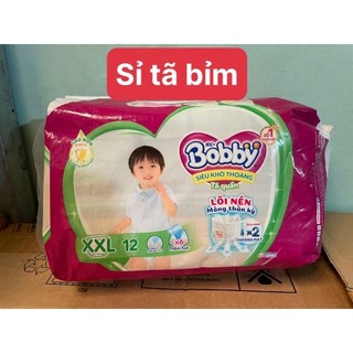 Tã bỉm quần bobby xxl 12 miếng lõi nén mỏng thần kỳ