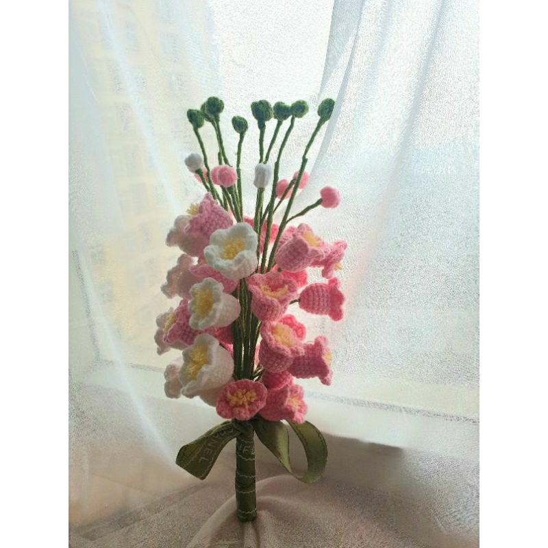 Bó Hoa Linh Lan Bằng Len Siêu Xinh