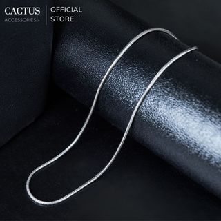 Dây chuyền lụa trơn BASIC mỏng dẹp thép titan không gỉ, vòng tay nam basic