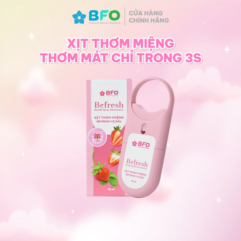 Xịt Thơm Miệng BFO Cho Hơi Thở Thơm Mát Dung Tích 10ml