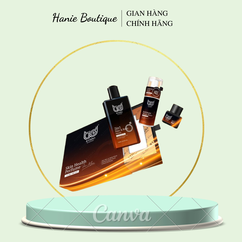 (HÀNG MỚI VỀ)(DÀNH CHO NAM) - (Chính hãng 9TIDO BEAUTIFUL) - Bộ Chăm Sóc Cơ Thể Toàn Diện - Skin Health Perfume for Men