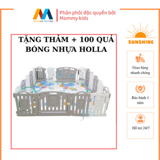Bộ quây cũi nhựa nguyên sinh TẶNG THẢM + 100 BÓNG