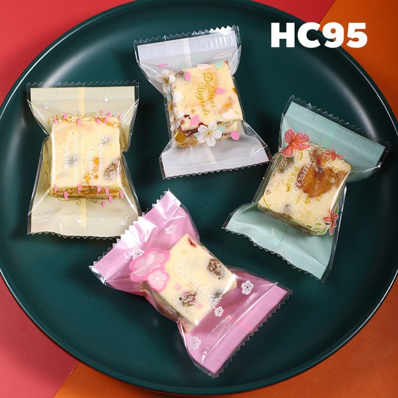 Túi bánh quy/cookie Hoa HC95 (100c)