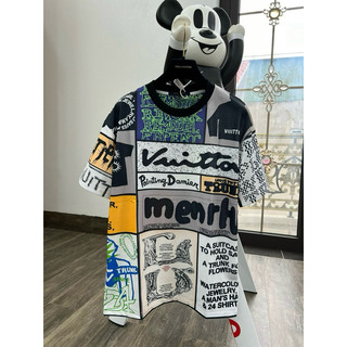 Áo thun - louis vuitton - lv crew neck unisex blended fabrics new2024