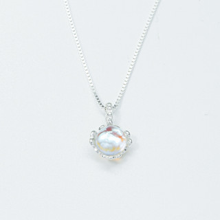 Dây chuyền bạc nữ HELINO đá Moonstone đổi màu xinh xắn Aquarine C50