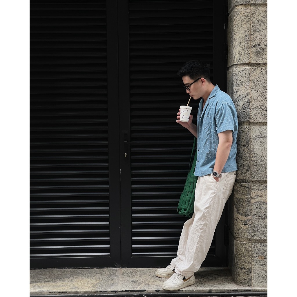 FLORAL DENIM SHIRT - Áo sơ mi denim hoa