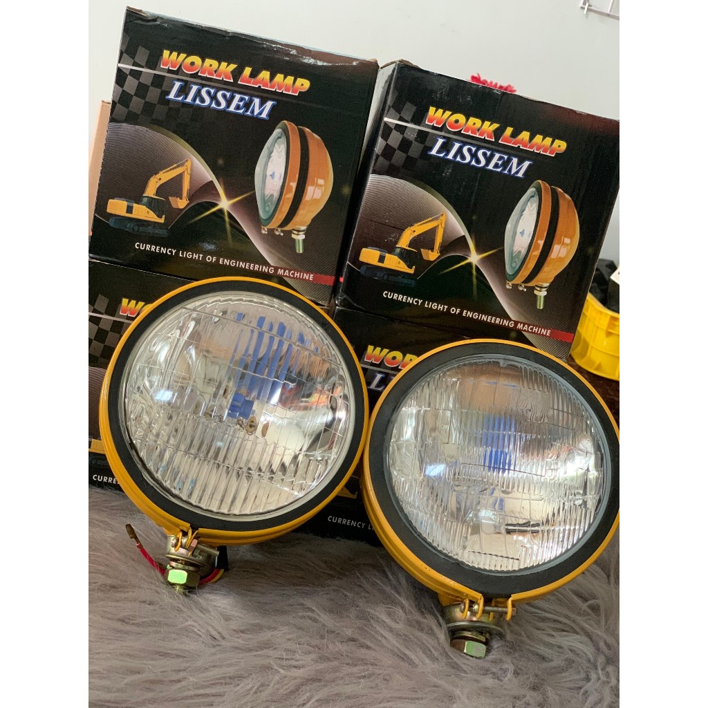Đèn xe cuốc tròn