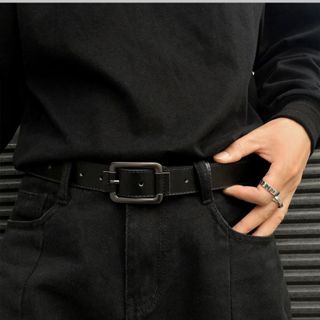 Thắt Lưng Nam Da Cao Cấp Mặt Vuông - Dây Nịt Nam Sang Trọng, Thời Trang, Giá Rẻ - GC35