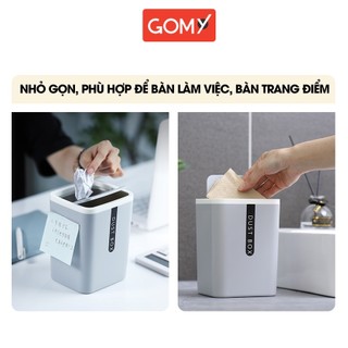 Thùng rác mini để bàn 1.8L - Thùng đựng rác mini văn phòng, ô tô - GOMY R15
