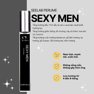  Nước hoa nam dạng xịt Sexy Men 10ml - Sang trọng Quyến rũ - Seelab 