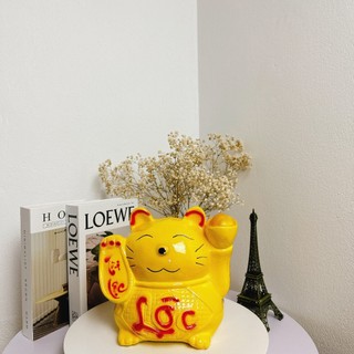 Lợn đất heo đất ống heo tiết kiệm tiền, Mèo thần tài rước lộc SIZE TO - Piggybank Store PS27