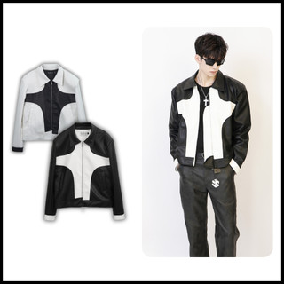 Áo khoác da nam Jacket Steve, áo khoác nam chất da PU nhập khẩu cao cấp
