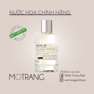 Nước Hoa  Santal 33 Hương gỗ, lưu hương lâu  2ml - 5ml - 10ml