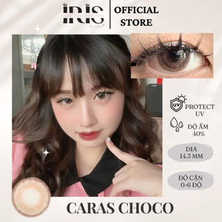 Kính áp tròng cao cấp IRIS Caras Brown Lens + Tặng kèm khay dụng cụ| Có độ cận từ 1 - 4 độ
