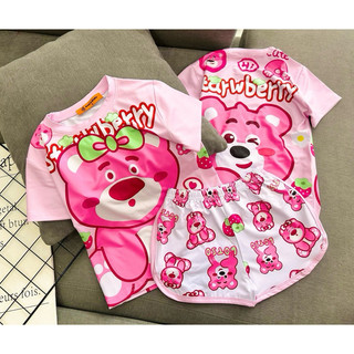 bộ thun lạnh in hình 3D siêu xinh cho bé gái-bộ hè bé gái