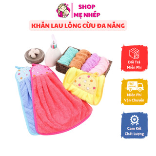 Khăn lau tay lông cừu họa tiết đáng yêu dành cho nhà bếp