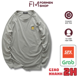 Áo thun nam dài tay Smile cotton, phong cách trẻ trung, thời trang - FORMEN SHOP- FMPS236