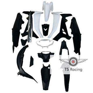 Dàn áo sirius 110 - sirius 50 - trắng đen - tặng team 3 lớp