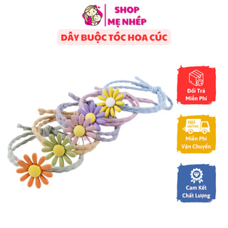 Dây buộc tóc, thun cột tóc hoa cúc thời trang