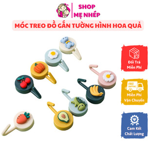 Móc treo đồ gắn tường hình hoa quả, con vật đáng yêu (giao ngẫu nhiên)