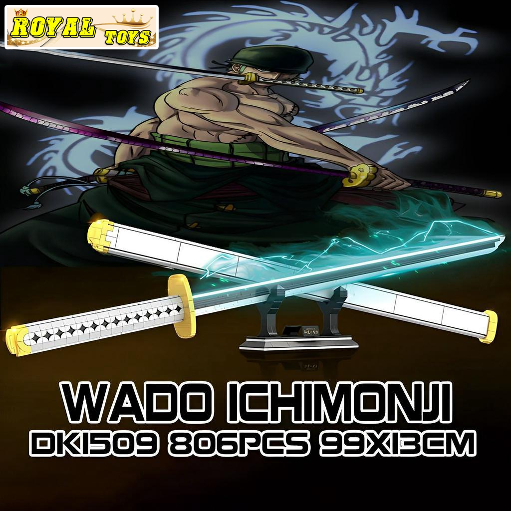 Đồ Chơi Lắp Ráp Mô Hình Kiếm Katana Wado Ichimonji Của Zoro Trong One Piece Đảo Hải Tặc Dk1509 Với 8