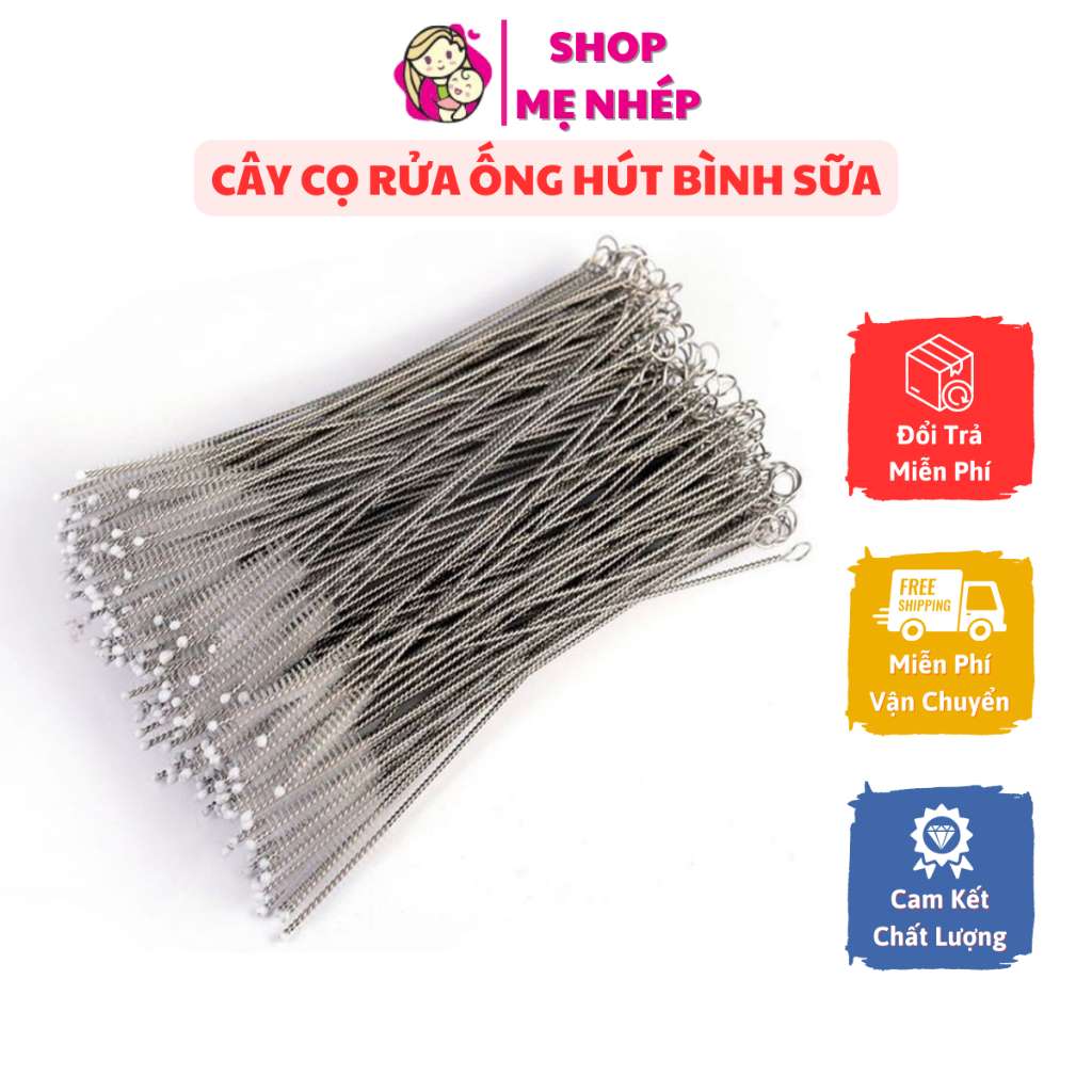 Cọ Rửa Ống Hút Bình Sữa Ống Hút Nước Ống Hút Mũi Siêu Sạch