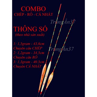 3 cây Phao Cỏ Câu RÔ, CHÉP, CÁ NHÁT - Cỏ Lau Tự Nhiên