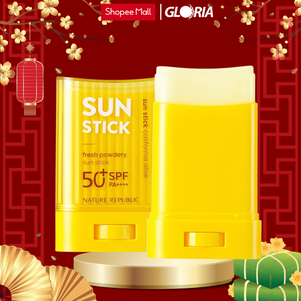 Sáp Chống Nắng Nature RepublicCalifornia Aloe Fresh Powdery Sun Stick SPF50+PA++++ 24g