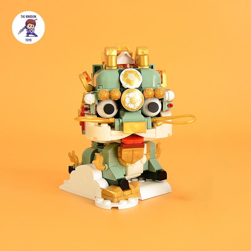 Đồ Chơi Lắp Ráp Linh Vật Kỳ Lân / Tỳ Hưu / Rồng / Cóc Thần Tài / Cá Chép Mô Hình Trang Trí Ngày Tết Phong Thủy Jaki