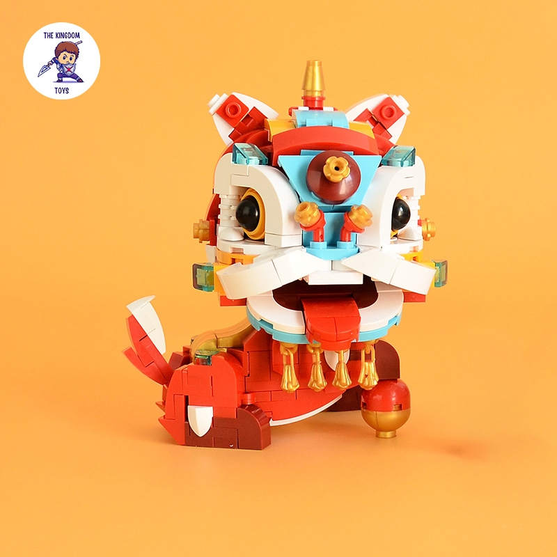 Đồ Chơi Lắp Ráp Linh Vật Kỳ Lân / Tỳ Hưu / Rồng / Cóc Thần Tài / Cá Chép Mô Hình Trang Trí Ngày Tết Phong Thủy Jaki