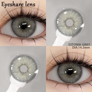 1 Cặp Kính áp tròng lens xám tây không viền xám giãn vừa Áp Tròng Nhiều Màu Sắc Trang Điểm Mắt To