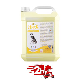 Sữa tắm cho chó dưỡng lông giảm rụng lông Diva 4 2L