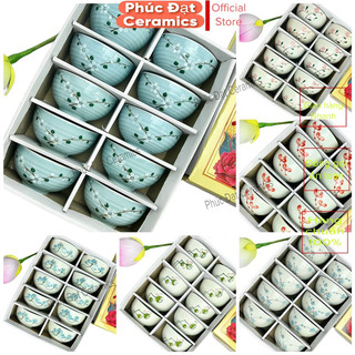 Bát ăn cơm chén ăn cơm gốm sứ Bộ bát đĩa decor Gốm Phúc Đạt