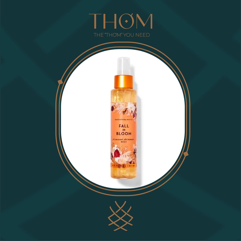 [SHIMMER]  FALL IN BLOOM SHIMMER | Xịt thơm kim tuyến Bath & Body Works Diamond Shimmer Mist 146ml