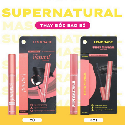 Chuốt Mi Lemonade Tơi Dài Lâu Trôi Soaring Mascara  và SuperNatural Mascara