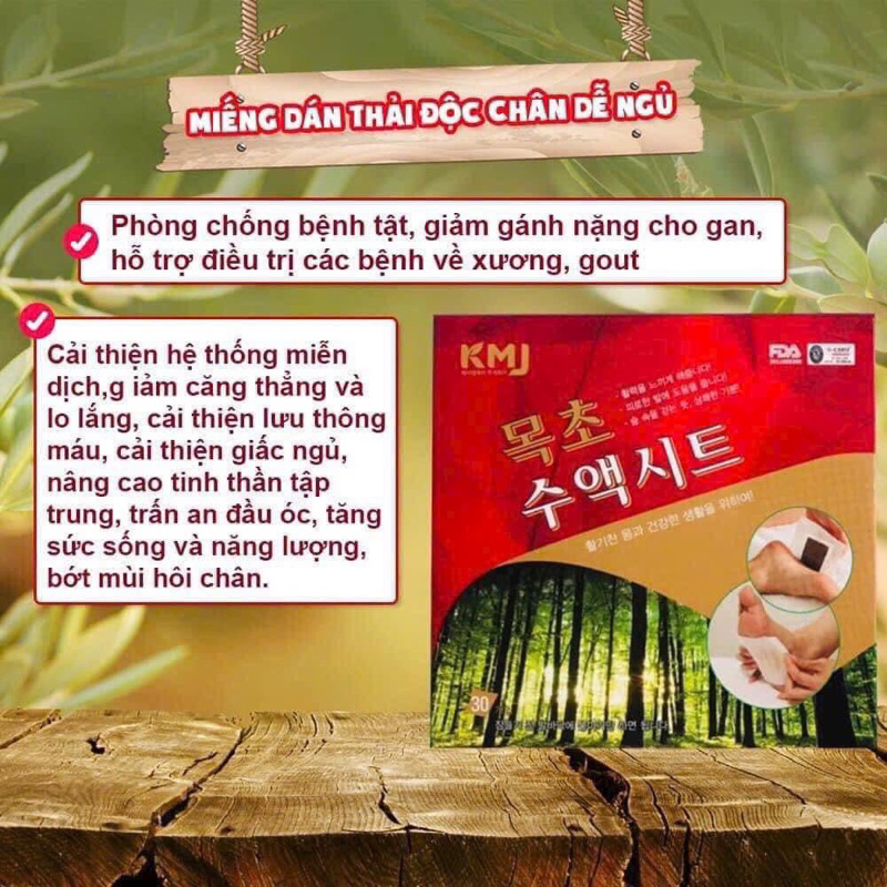 Miếng Dán Thải Độc Cơ thể Hàn Quốc