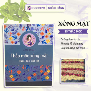 Thảo mộc xông mặt thải độc cho da MỘC NHAN - Hộp 6 gói