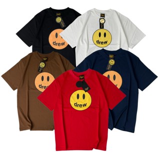 Áo thun tay lỡ Tee Mặt Vui xanh navy thời trang nam nữ form rộng oversize chất liệu cotton