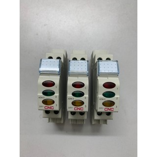 Đèn báo pha gắn tủ điện 3 pha, 3 màu gắn thanh ray thương hiệu CNC loại modul