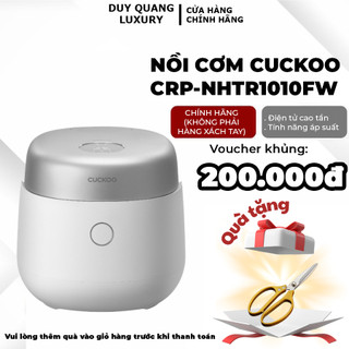 Nồi cơm điện tử áp suất cao tần cuckoo 1.8l crp-nhtr1010fw, hàng nội địa nhập khẩu chính hãng