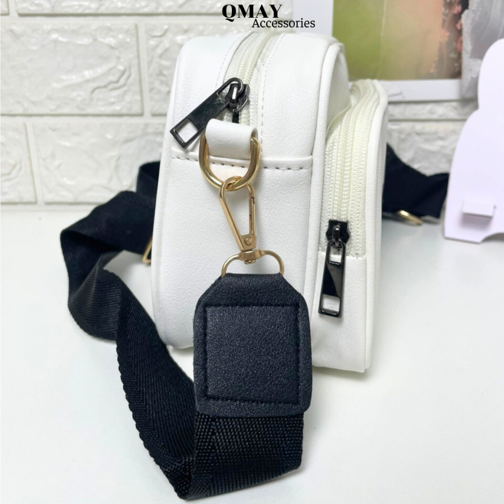 Túi đeo chéo nam nữ adidas kèm túi nhỏ mini bag 2 ngăn tiện lợi chống thấm nước Kích thước 18cm x 5.5cm x 11.5cm