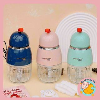 Máy Xay Đa Năng Hattiecs 8 Lưỡi Cối Thủy Tinh Cho Bé Ăn Dặm, Chế Biên Đồ Ăn Dặm Cho Bé Goodbabyvn