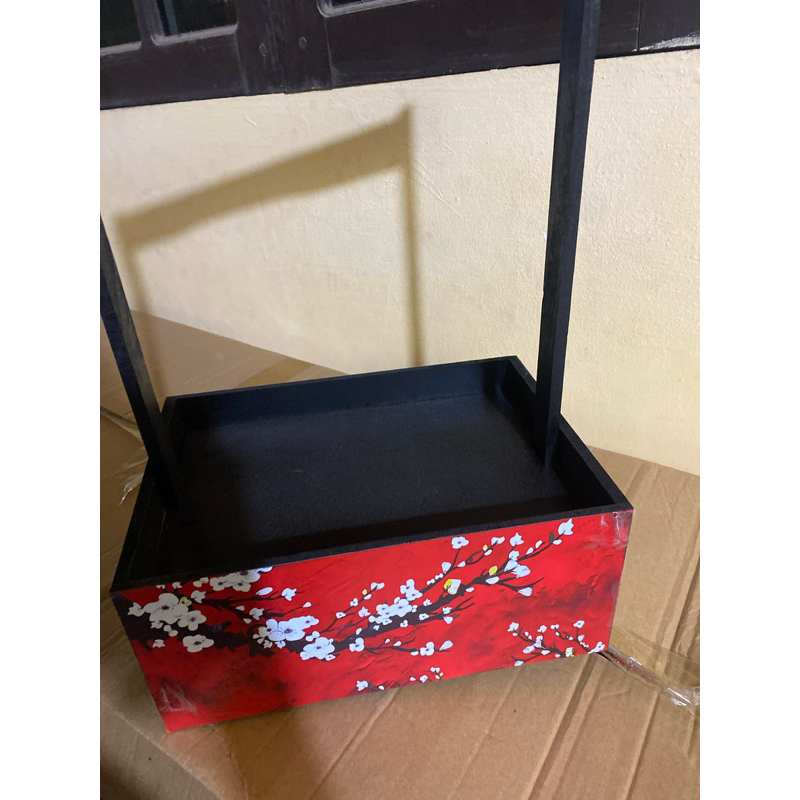 combo giỏ sơn mài trả khách