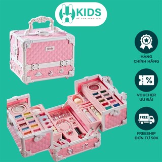 Bộ hộp đồ chơi trang điểm cao cấp cỡ lớn X KIDS, cốp trang điểm thật trẻ em đầy đủ dụng cụ, an toàn, dễ làm sạch